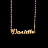 Custom Stainless Steel Choker Name Necklace Personalized Letter Pendant