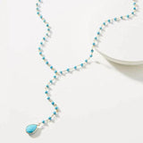 Crystal Long Necklace Drop Dangle Choker Bohemian Jewelry Gift
