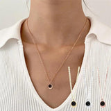 Custom Circle Necklace Photo Projection Pendant and Colorfast Holiday Wedding