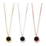 Custom Circle Necklace Photo Projection Pendant and Colorfast Holiday Wedding