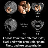 Custom Circle Necklace Photo Projection Pendant and Colorfast Holiday Wedding