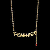 Zircon Necklace Stainless Steel Rhinestone Choker