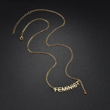 Zircon Necklace Stainless Steel Rhinestone Choker
