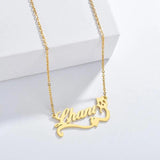 Diamond Custom Pendant Necklaces Letter Name Deer Necklace