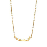 Personalized Antlers Necklace Custom Name Letter Charm Pendant Choker Jewelry