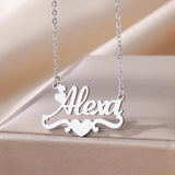 Custom Name Necklace For Women Stainless Steel Name Necklace