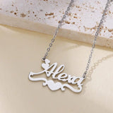 Custom Name Necklace For Women Stainless Steel Name Necklace