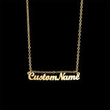 Custom Name Pendant Choker Necklace Stainless Steel Women Christmas Gift