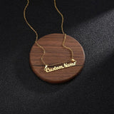 Custom Name Pendant Choker Necklace Stainless Steel Women Christmas Gift