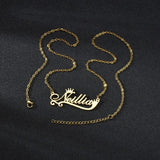 Diamon Custom Stainless Steel Necklace Choker Pendant Nameplate
