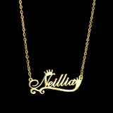 Diamon Custom Stainless Steel Necklace Choker Pendant Nameplate