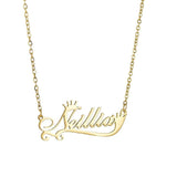 Diamon Custom Stainless Steel Necklace Choker Pendant Nameplate