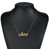 Diamon Custom Stainless Steel Necklace Choker Pendant Nameplate