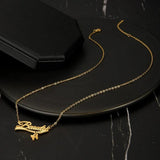 Custom Stainless Steel Letter Necklace Personalized Pendant for Women