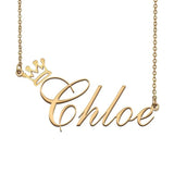 Crown Name Necklace Customized Personalized Pendant Christmas Gift for Kids
