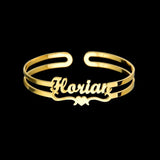 Akizoom Personalized Letter Bracelets with Heart Names for Women B