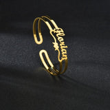 Akizoom Personalized Letter Bracelets with Heart Names for Women B