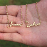 Custom Name Choker Necklace Princess Jewelry Stainless Steel