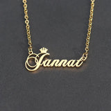 Custom Name Choker Necklace Princess Jewelry Stainless Steel