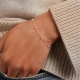 925 Silver Pearl Bracelet Chains for Women Jewelry Bangle