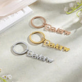 Personalized Heart Name Keychain - Custom Stainless Steel Keyrings