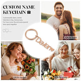 Personalized Heart Name Keychain - Custom Stainless Steel Keyrings