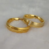 Western Christmas Couples Wedding Rings Dubai Stainless Steel Jewelry