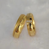 Western Christmas Couples Wedding Rings Dubai Stainless Steel Jewelry