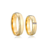 Western Christmas Couples Wedding Rings Dubai Stainless Steel Jewelry