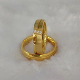 Western Christmas Couples Wedding Rings Dubai Stainless Steel Jewelry