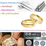 Western Christmas Couples Wedding Rings Dubai Stainless Steel Jewelry