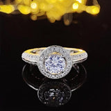 Silver Engagement Ring for Women Wedding Christmas Party R220