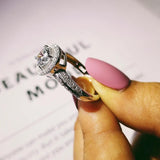Silver Engagement Ring for Women Wedding Christmas Party R220