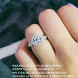 Silver Engagement Ring for Women Wedding Christmas Party R220