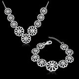 Trendsetting Silver Plated Jewelry Set for Women - Christmas Gift