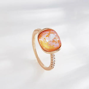 Women's Crystal Finger Ring for Engagement Party Christmas Girls Jewelry