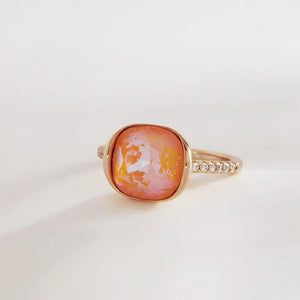 Women's Crystal Finger Ring for Engagement Party Christmas Girls Jewelry