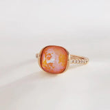 Women's Crystal Finger Ring for Engagement Party Christmas Girls Jewelry