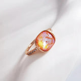 Women's Crystal Finger Ring for Engagement Party Christmas Girls Jewelry