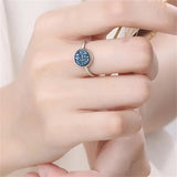 Crystal Wedding Engagement Rings Party Christmas Circle