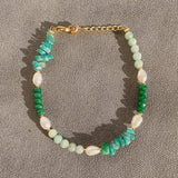 Freshwater Pearl Quartz Beads Bracelet Healing Jewelry
