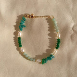 Freshwater Pearl Quartz Beads Bracelet Healing Jewelry