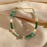 Freshwater Pearl Quartz Beads Bracelet Healing Jewelry