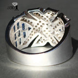 YaYI Princess Cut 3.6 Zircon Silver Engagement Ring
