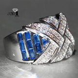 YaYI Princess Cut 3.6 Zircon Silver Engagement Ring
