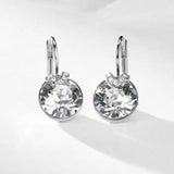 Bella V Drop Earring Christmas Wedding Crystals Austria Silver