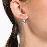 Bella V Drop Earring Christmas Wedding Crystals Austria Silver