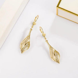 1000% 14K Diamond Gemstone Drop Earring for Women