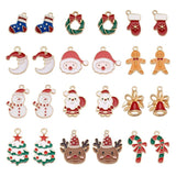 24Pcs Christmas Charms for Earrings Necklace