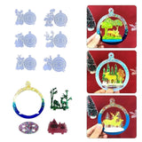 Christmas Pendant Decoration Silicone Mold - DIY Elk Resin Mould